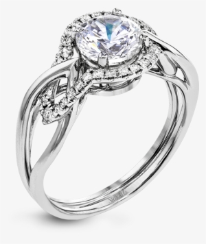 Wedding Ring And Engagement Ring 1 - Simon G. 18k White Gold Engagement Rings