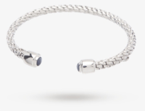 Fope Silverfope Eyes Sapphire Bangle - Dyrberg/kern