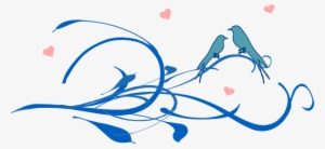 Clipart Love Blue - Blue Love Birds Png