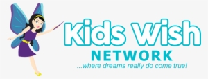 Color Kwn Fairy Text Slogan - Kids Wish Network Logo