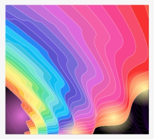 Abstract Colorful Waves Vector Background - Abstract Art