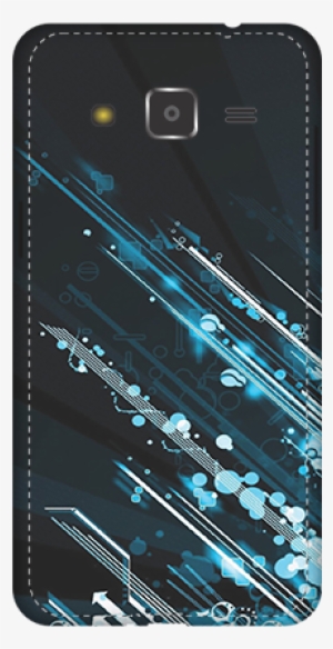 Samsung Galaxy J2 Blue Bright Lightning Mobile Cover - Lenovo K8 Note Back Cover