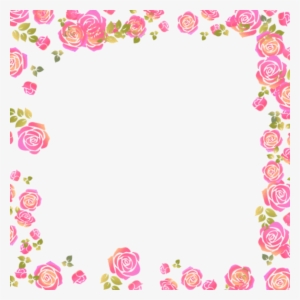 Roses Rose Border Flowers Flowers Pink - Picture Frame