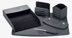 Luxury Desk Set 22-dsv6, 6 Pcs - Black