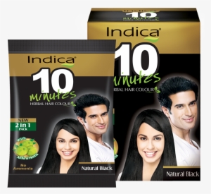 Indica 10 Minutes - Indica 10 Minutes Herbal Hair Color Natural Black 40g