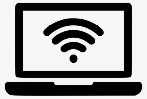 Laptop Wifi Signal Connection Network Configuration - Laptop Wifi Icon Png