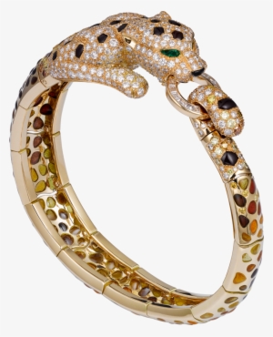 Panthère De Cartier High Jewelry Braceletyellow Gold, - Cartier Panthere Jewelry