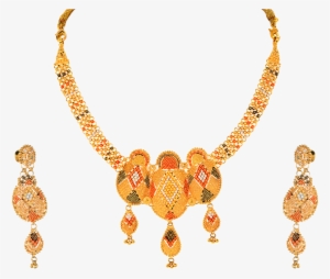 Orra Gold Set Necklace - Indian Jewellery Png