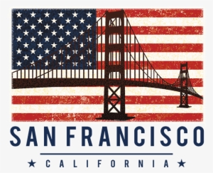 San Francisco Flag Stitch Border Stock Transfer