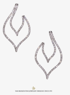 Half Marquise Design Diamond Earrings - Earring