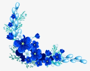 Royal Blue Flower Png