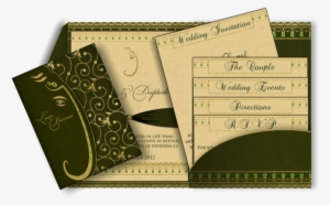 Green Gold Ganesh Email Wedding Invitation - Wedding Invitation