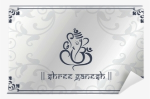 Ganesha, Wedding Card, Royal Rajasthan, India Wall - Wall Vinyl Decals Hindu God Ganesha Wall Decal Elephant