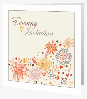 Autumn Leaf White Border Evening Wedding Invitation - Animal Note Cards (pk Of 10)
