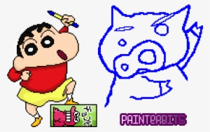 Shin Chan Pixelart Painterbits - Portable Network Graphics
