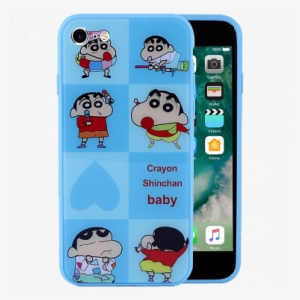 Fashionable 3d Crayon Shinchan Baby Cartoon Design - Apple Iphone 7 - 256 Gb - Silver - Unlocked