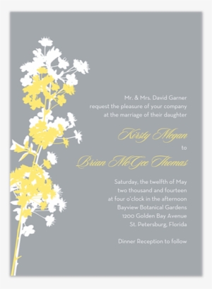 In The Meadow Wedding Invitation - Pink Butterflies And Flowers