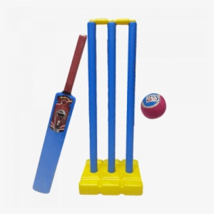 Pvc Cricket Kit With Pvc Bat, Pvc Stump & Tennis Ball, - Design