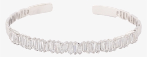 Silver Baguette Crystal Cuff - Product