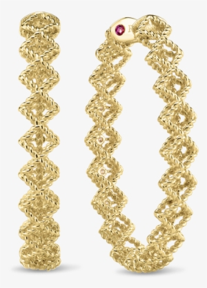 Roberto Coin Large Oval Hoop Earrings - Smartphone