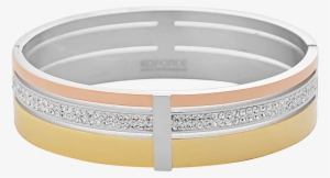 Cubic Bracelets By Edforce - Cubic Zirconia & Gold