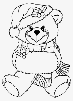 Valentines Drawing Christmas - Christmas Teddy Bear Drawing