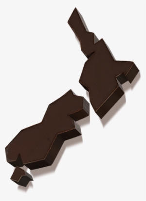 Chocolate Pieces Shaped Like New Zealand - Chocolate