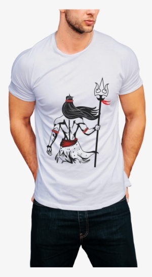 Shiva With A Trishul - Mahadev T Shirt