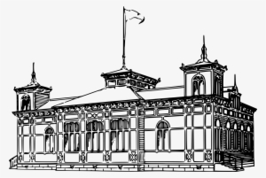 City Buildings Png Transparent Images Clipart Icons - School Building Clipart Png Black And White