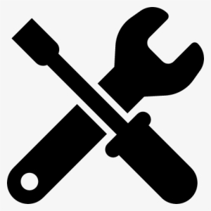 Wrench And Screwdriver Crossed Vector - Repair Icon Png