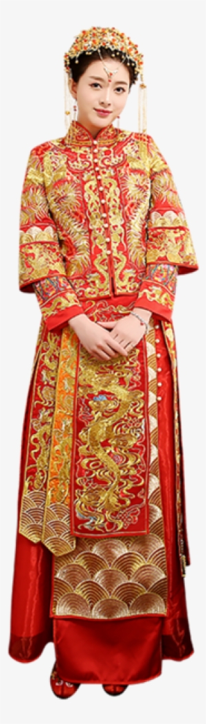 Free Shipping Vintage Wedding Dress Traditional Embroidered - Wedding Dress