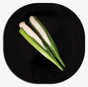 Lady Finger With Fish Paste - Plate