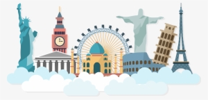Travel Package Tour Monument Landmark Backpack - Holiday Travel Package Png