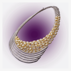 Elegant Diamond Studded Necklace - Ima Jewels Jaynagar Necklace Designs