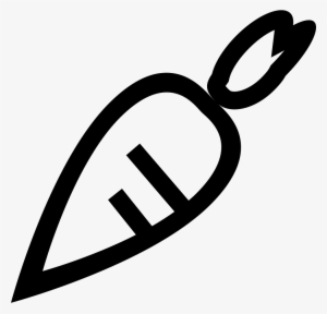 Carrot Outlined Vegetable Comments - Vegetable Svg