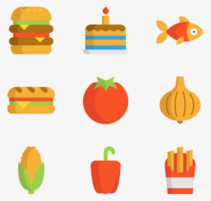 Nutrition Icons - Food Flat Vector Png