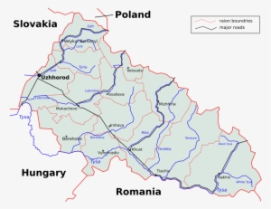 Subcarpathia Ukraine Districts En - Zakarpattia Oblast