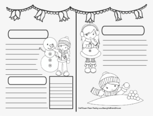 Snow Cute Girl Art Journal Diy Printable Instant Download - Tea Party