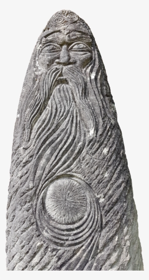 Keltenhaus - Stele - Carving