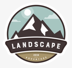 Landscape Adventure Sticker - Emblem