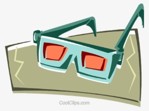 3-d Glasses Royalty Free Vector Clip Art Illustration - Well-being