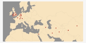 A Map Of The Sites Where The Symbol Is Found 600-1500 - Three Hares Symbol