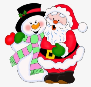 Best Of Happy Birthday Quotes For Papa Santa Claus - Santa Claus With Snowman