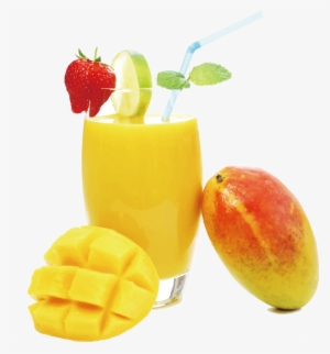 Juice Png Transparent Image - Mango Shake In A Glass