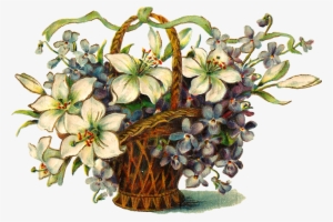 Digital Flower Basket Download - Flower Baskets Clipart