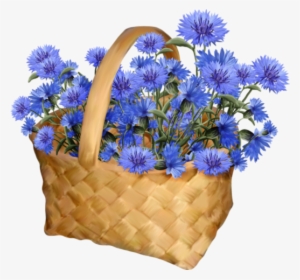 Ftestickers Flowers Basket Blueflowers - Lekker Daggie Goeie More Vriendin