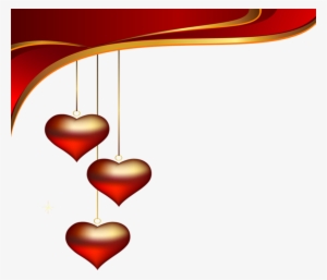 Hanging Love Hearts For Decoration, Hanging Hearts - Love Background Png Hd