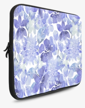 Watercolor Flower Pattern Custom Sleeve For Laptop - Coin Purse