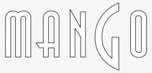 Mango Logo Black And White - Calligraphy