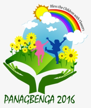 Panagbenga 2016 Logo, “bless The Children With Flowers” - Panagbenga Festival 2016 Logo